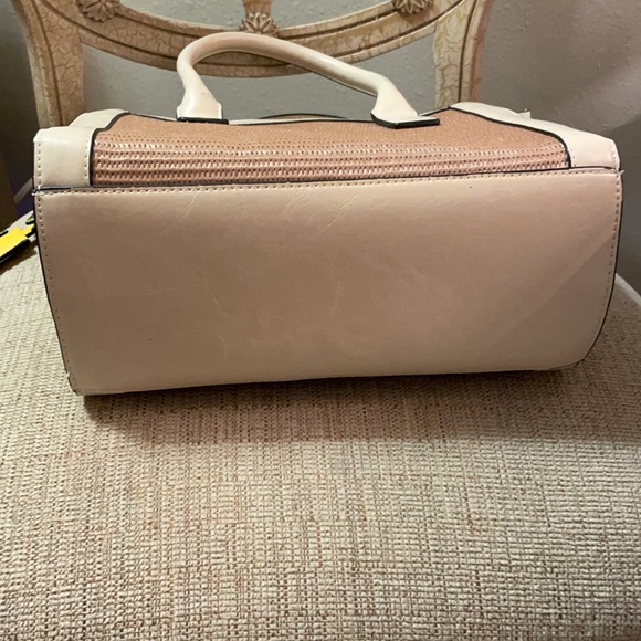 Purse Handbag Natural Ivory Tan Butterflies Summer - Picture 9 of 15